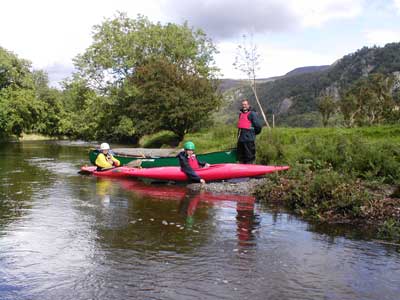 Basic River skills, Upper Derwent. Borrowdale