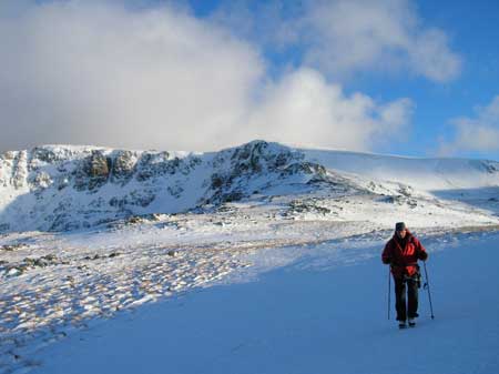 Tewit Tarn with Haskett Buttress and Scoat fell in the background