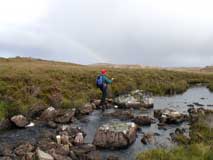 Carol brown trouting Wester Ross Scottish Highlands